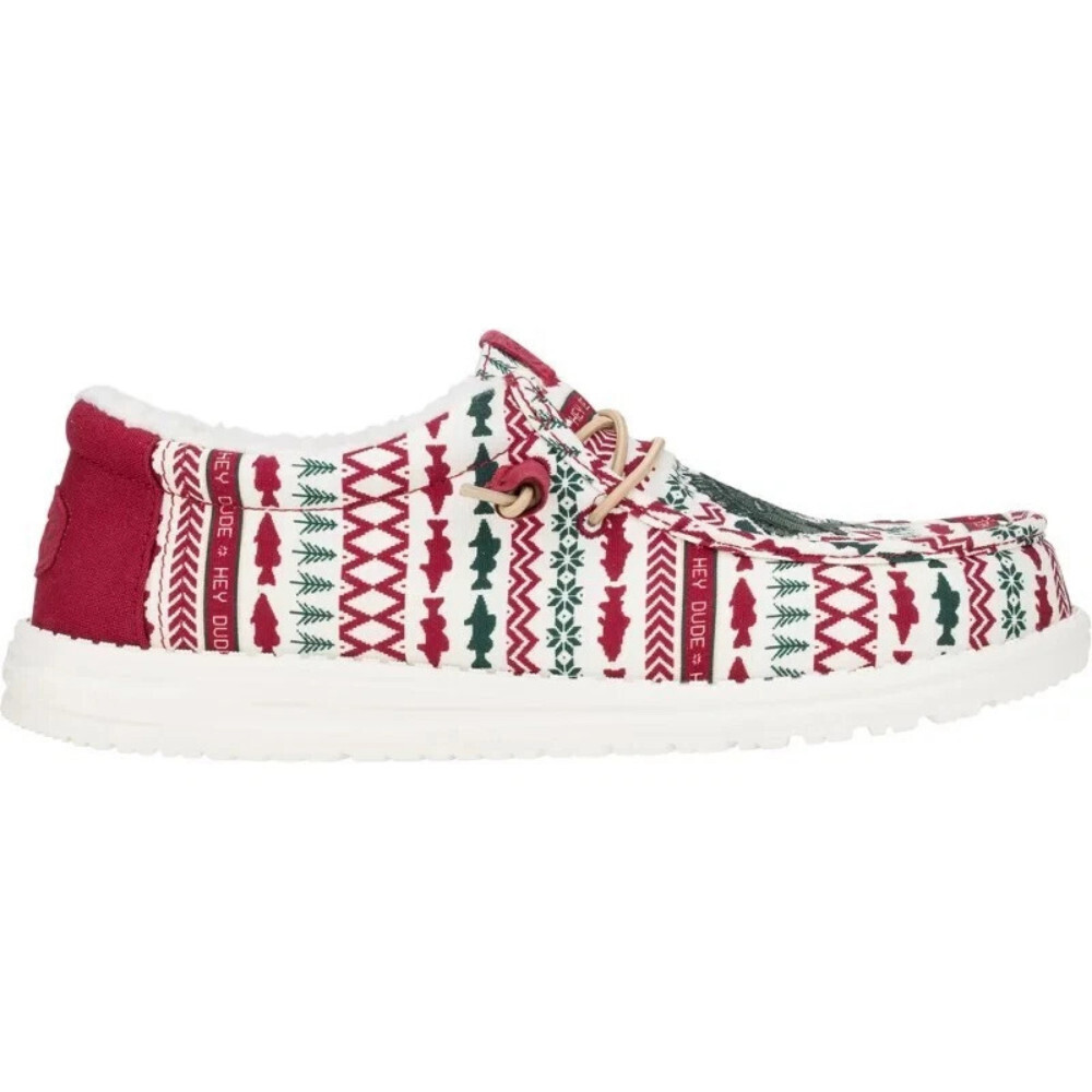 Hey Dude Wally Merry Fishmas 43485-6WE Men 11 Multi Slip On Casual Shoes UWU1043